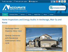 Tablet Screenshot of homeinspectoranchorage.com